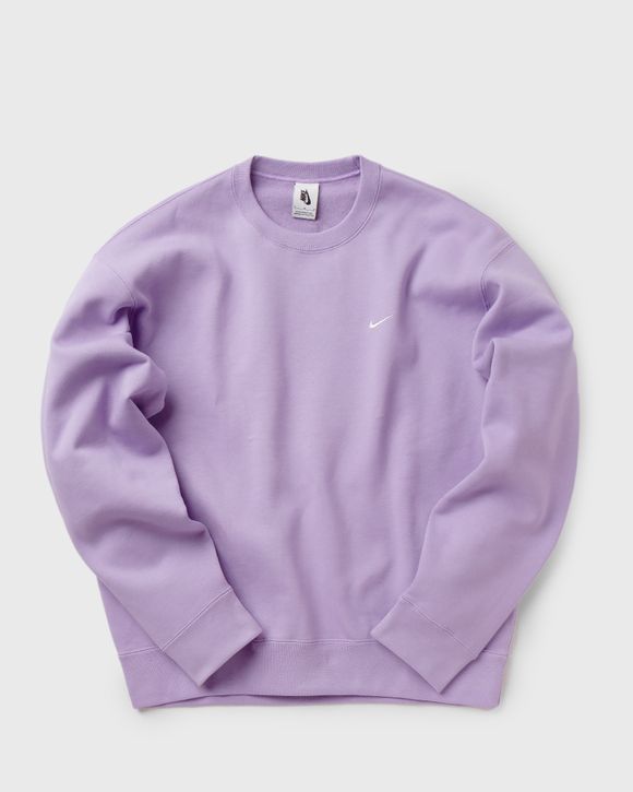 Nike NikeLab Fleece Crew SWEATSHIRT Purple URBAN LILAC WHITE