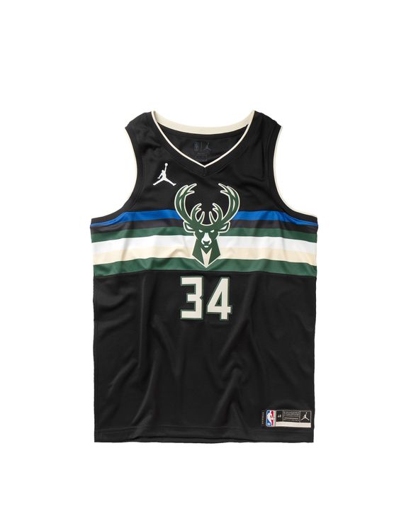 Jordan Milwaukee Bucks Men's Statement Swingman Jersey Giannis Antetokounmpo - Black