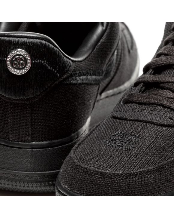 Nike Air Force 1 Low Stussy 'Triple Black' Mens Size 8 Sneakers  CZ9084-001
