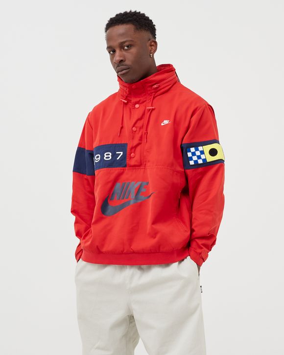 Nike NSW Reissue Walliway Woven Jacket Red - UNIVERSITY RED/MIDNIGHT  NAVY/SAIL