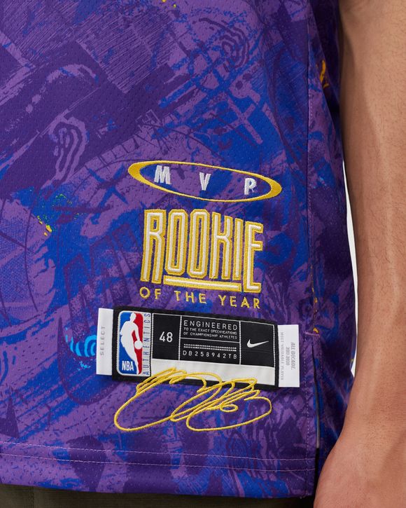 LeBron James Los Angeles Lakers Nike Youth Select Series MVP Swingman Jersey  - Purple