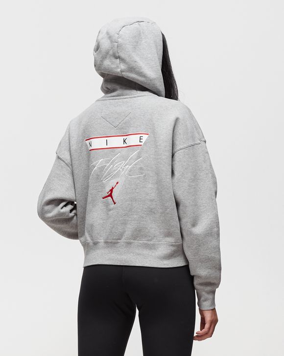 Jordan flight best sale hoodie grey