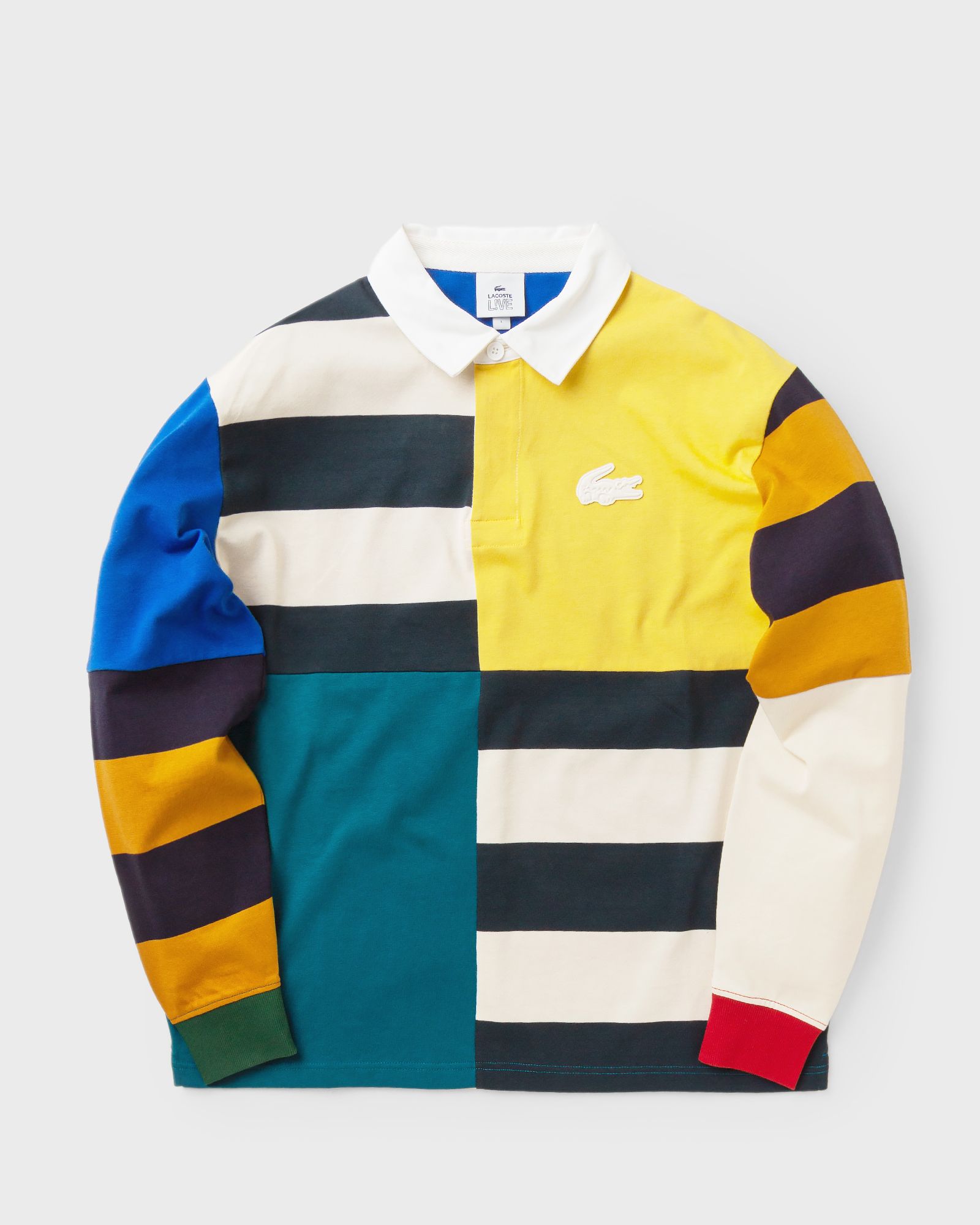 LONG SLEEVED RIBBED COLLAR SHIRT