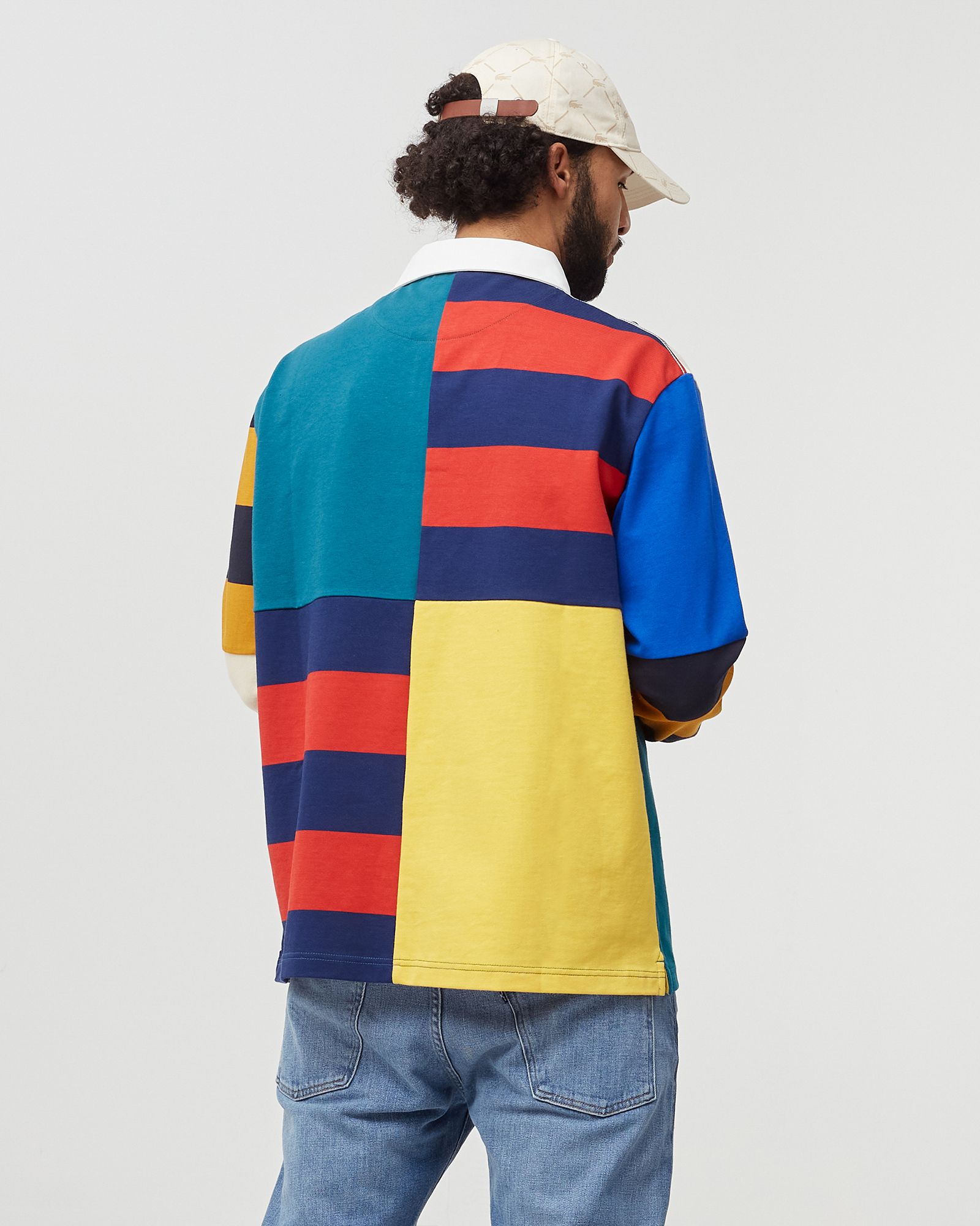 LONG SLEEVED RIBBED COLLAR SHIRT