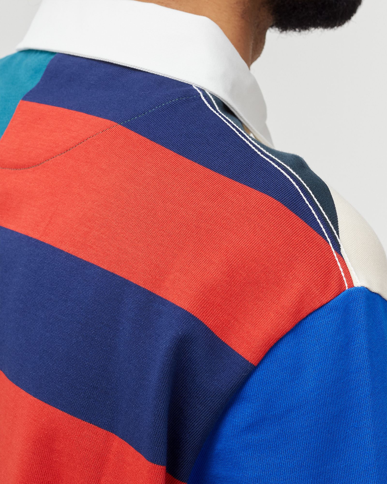 LONG SLEEVED RIBBED COLLAR SHIRT