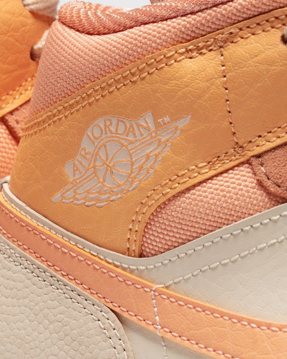 women's jordan 1 mid apricot orange