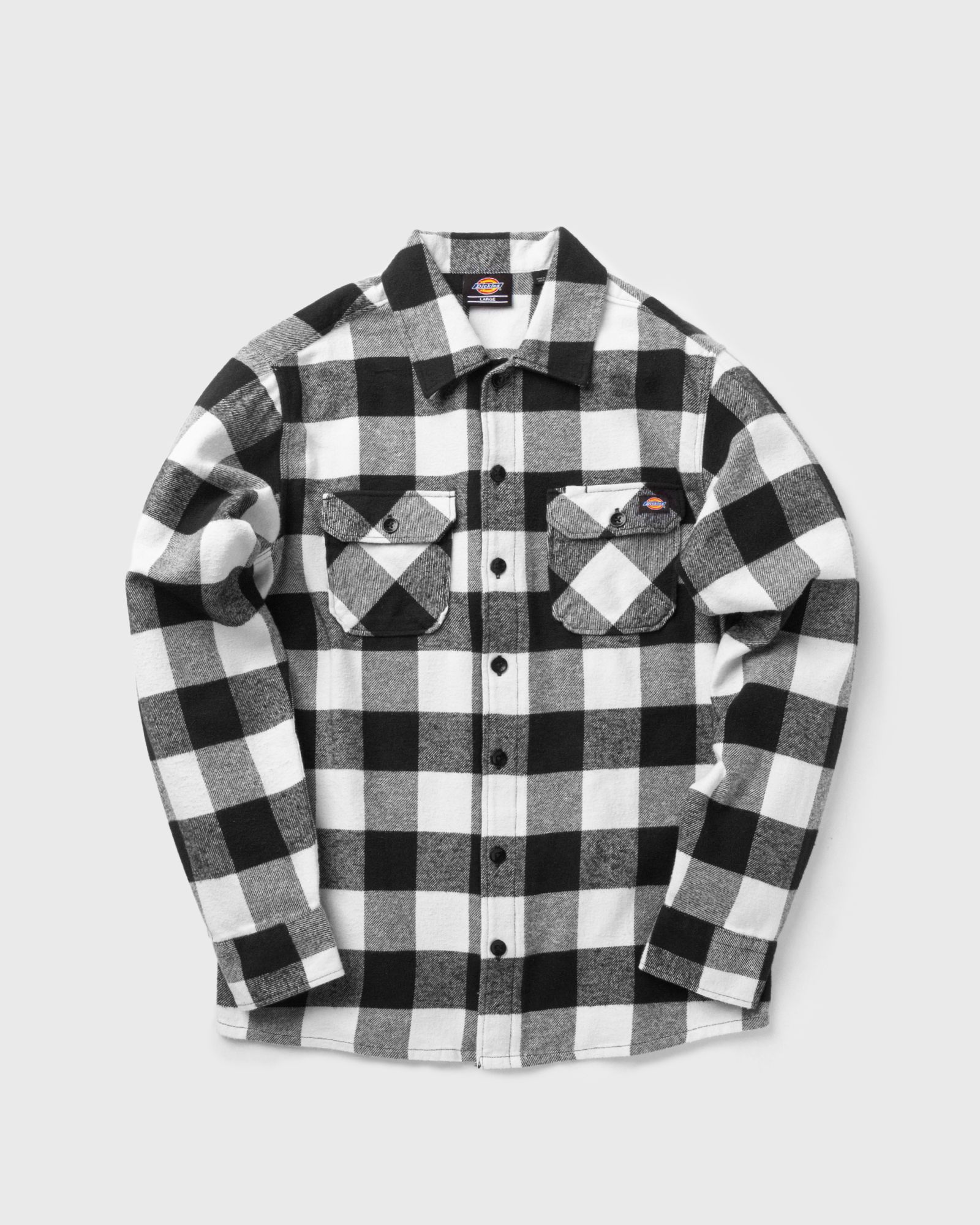 DICKIES - new sacramento shirt men longsleeves|overshirts black|white in größe:m