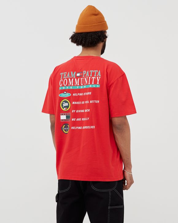 Tommy Hilfiger TOMMY X PATTA COMMUNITY TEE Red BSTN Store