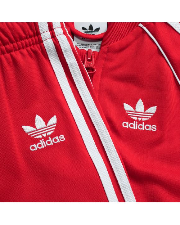 Adidas superstar hotsell tracksuit red