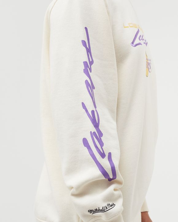 LOS ANGELES LAKERS FLAMES RACING CREWNECK