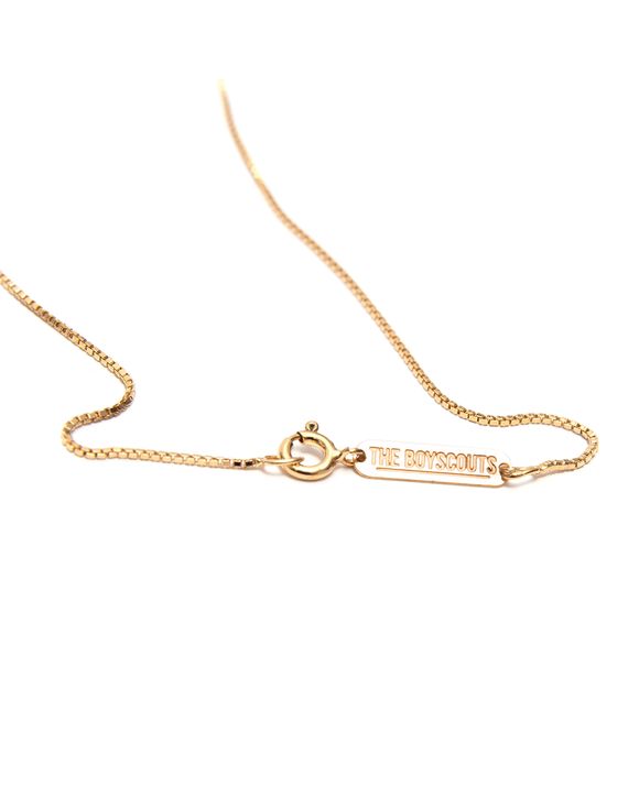 Necklace Facet Square Gold  / 50 cm