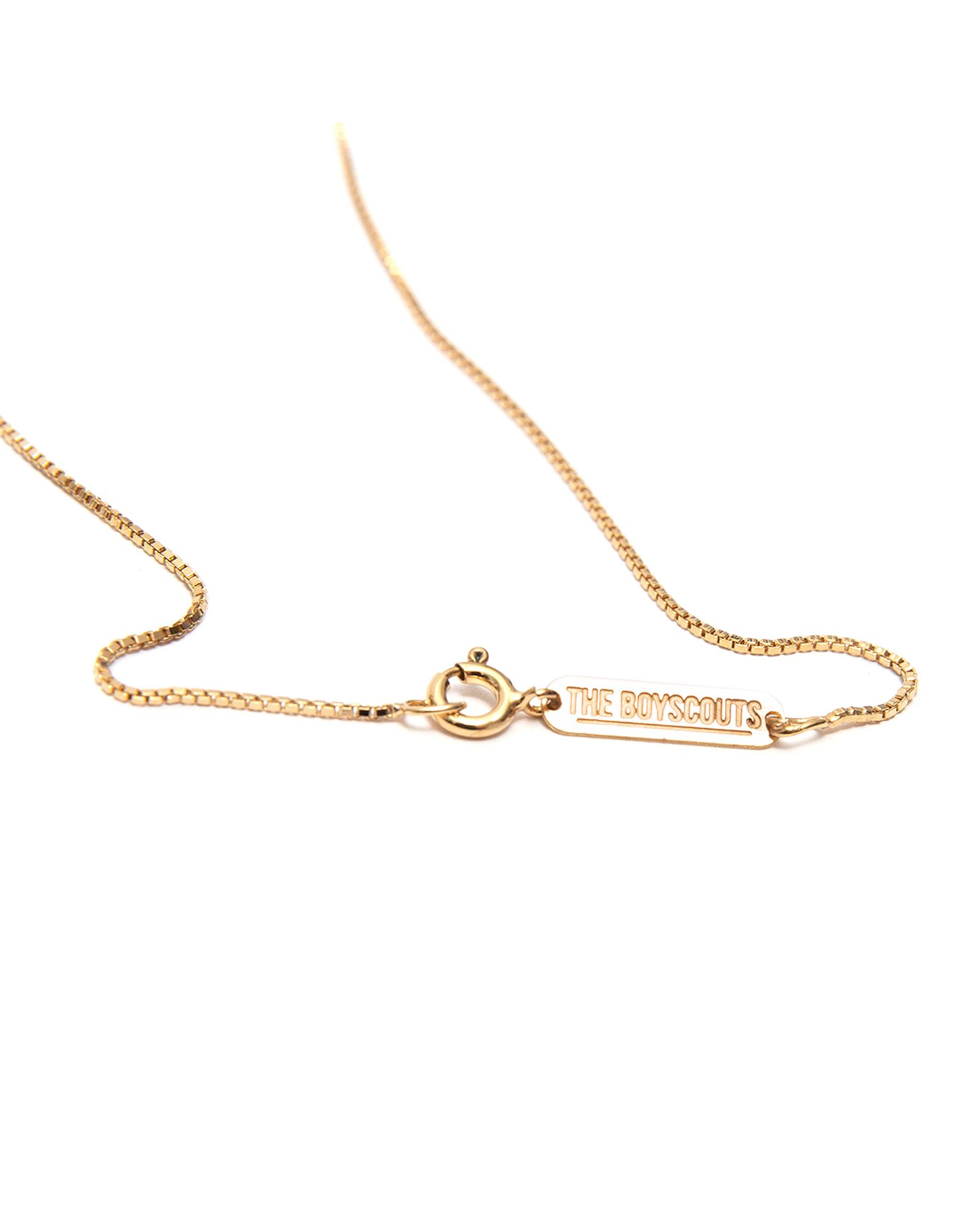 Necklace Facet Square Gold  / 50 cm