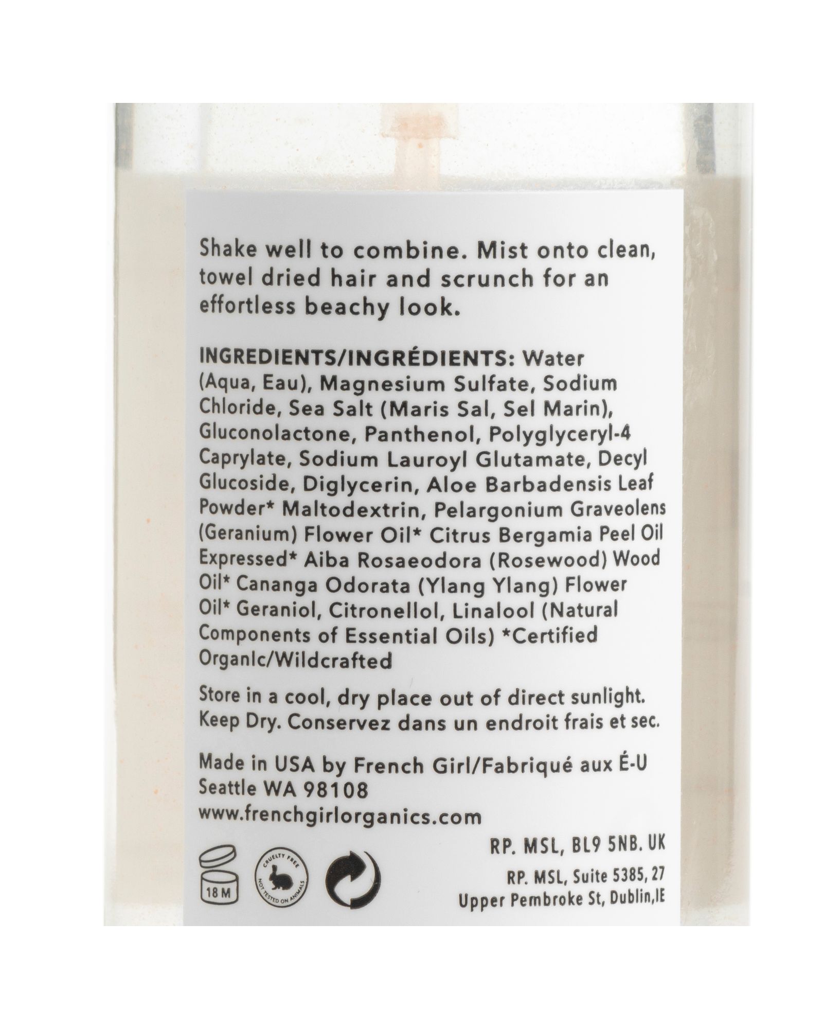 Rose Sea Spray 100ml