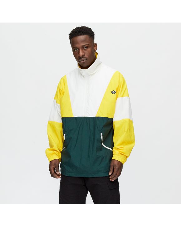 Adidas green and yellow track outlet top