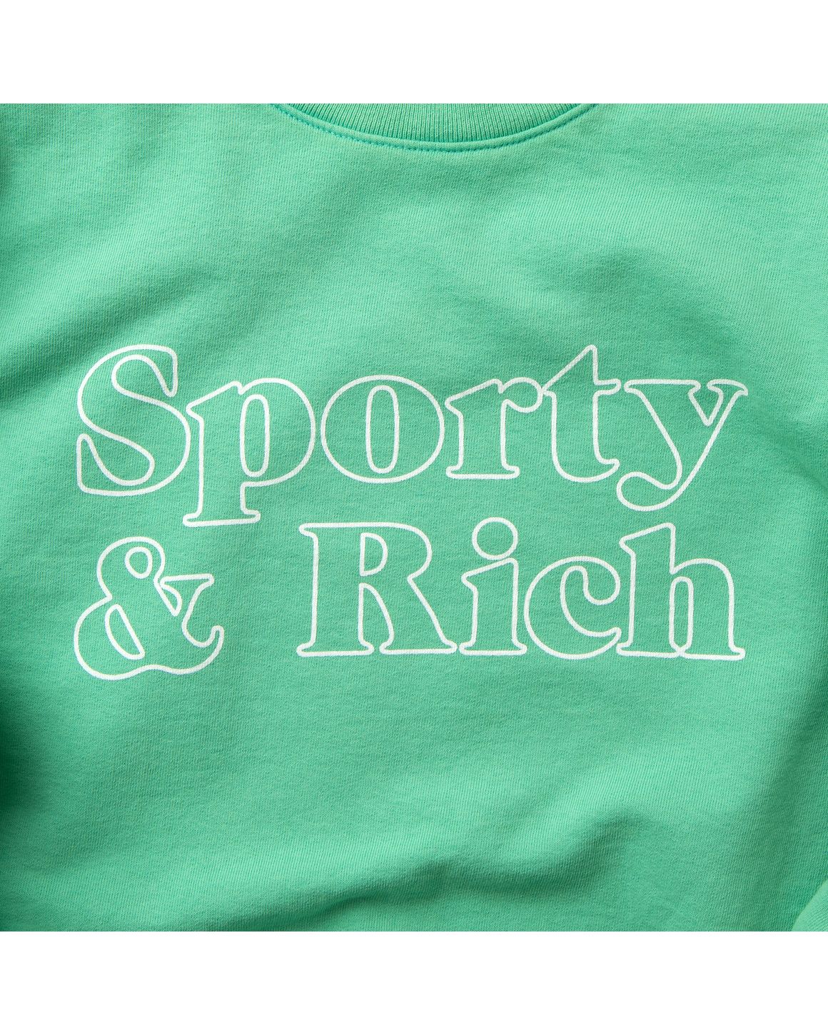 Sporty & Rich Fun Logo Crewneck Green | BSTN Store