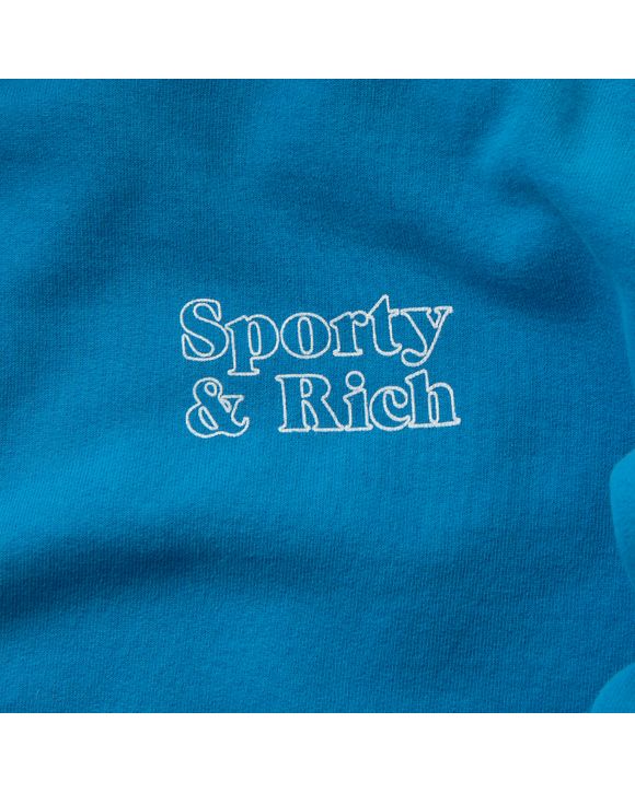 Sporty & Rich Fun Logo Hoodie Blue | BSTN Store