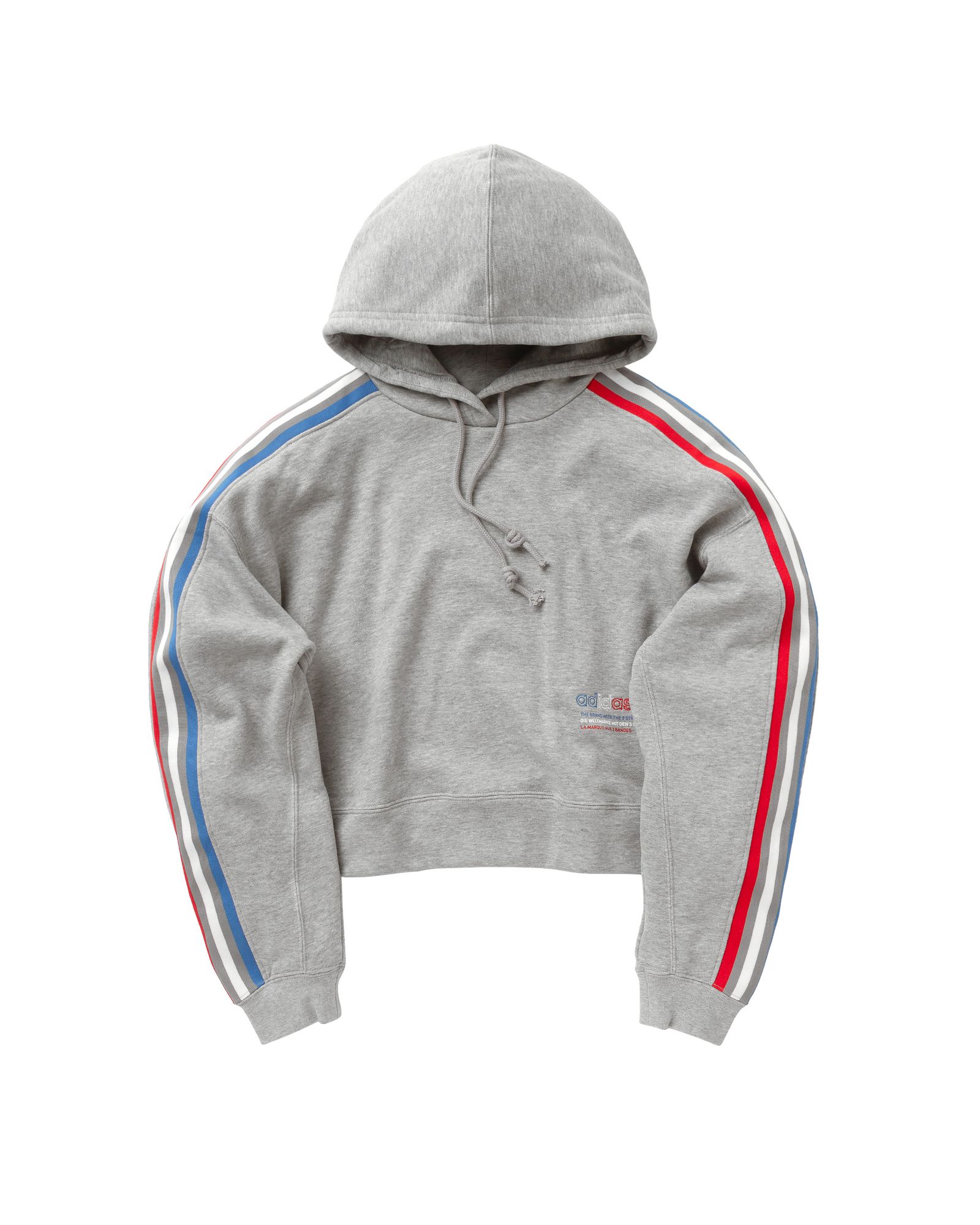 WMNS ADICOLOR TRICOLOR TREFOIL CROP HOODIE