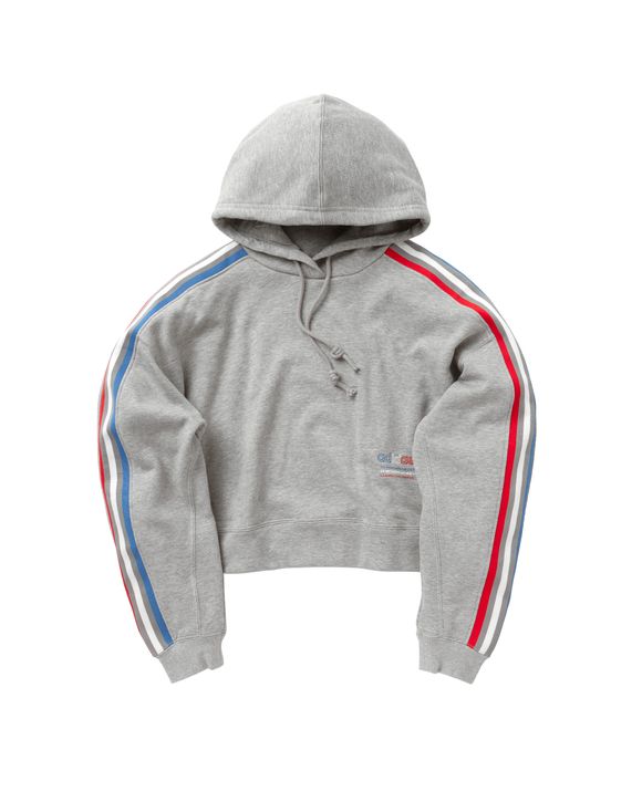 Adidas WMNS ADICOLOR TRICOLOR TREFOIL CROP HOODIE Multi BSTN Store