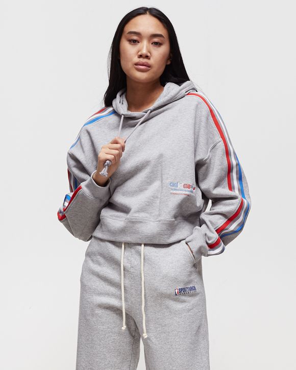 Adidas WMNS ADICOLOR TRICOLOR TREFOIL CROP HOODIE Multi BSTN Store