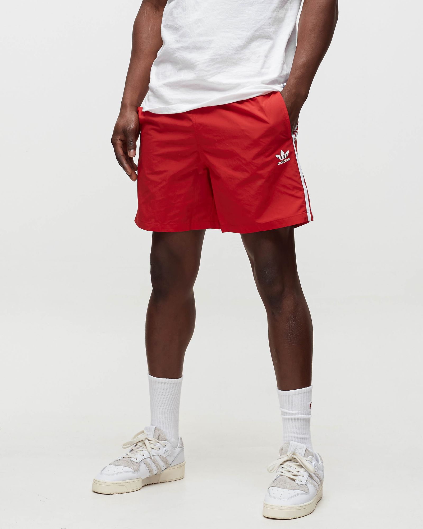 3-STRIPE SWIM SHORTS