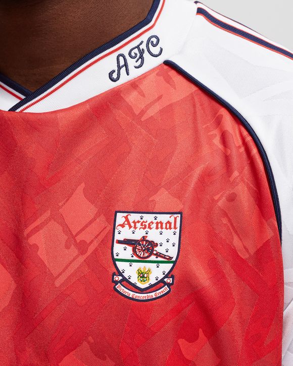 Titolo Shop - Arsenal and adidas Originals reissue the 1990-92 home jersey.  By wearing this kit the Gunners won the First Division title in 90/91  losing only 1 match in 38 games