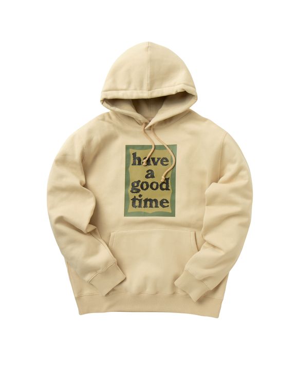 haveagoodtime Military Frame Pullover Hoodie Brown - Military Beige