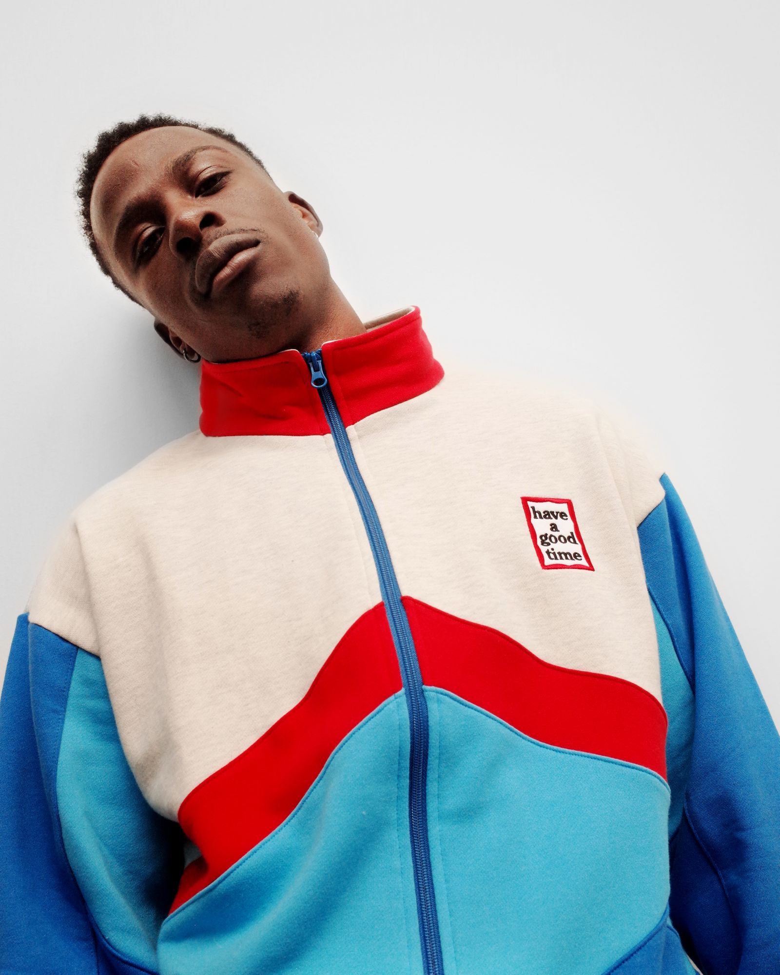 MINI FRAME 4 COLOR ZIP-UP SWEAT TRACK TOP