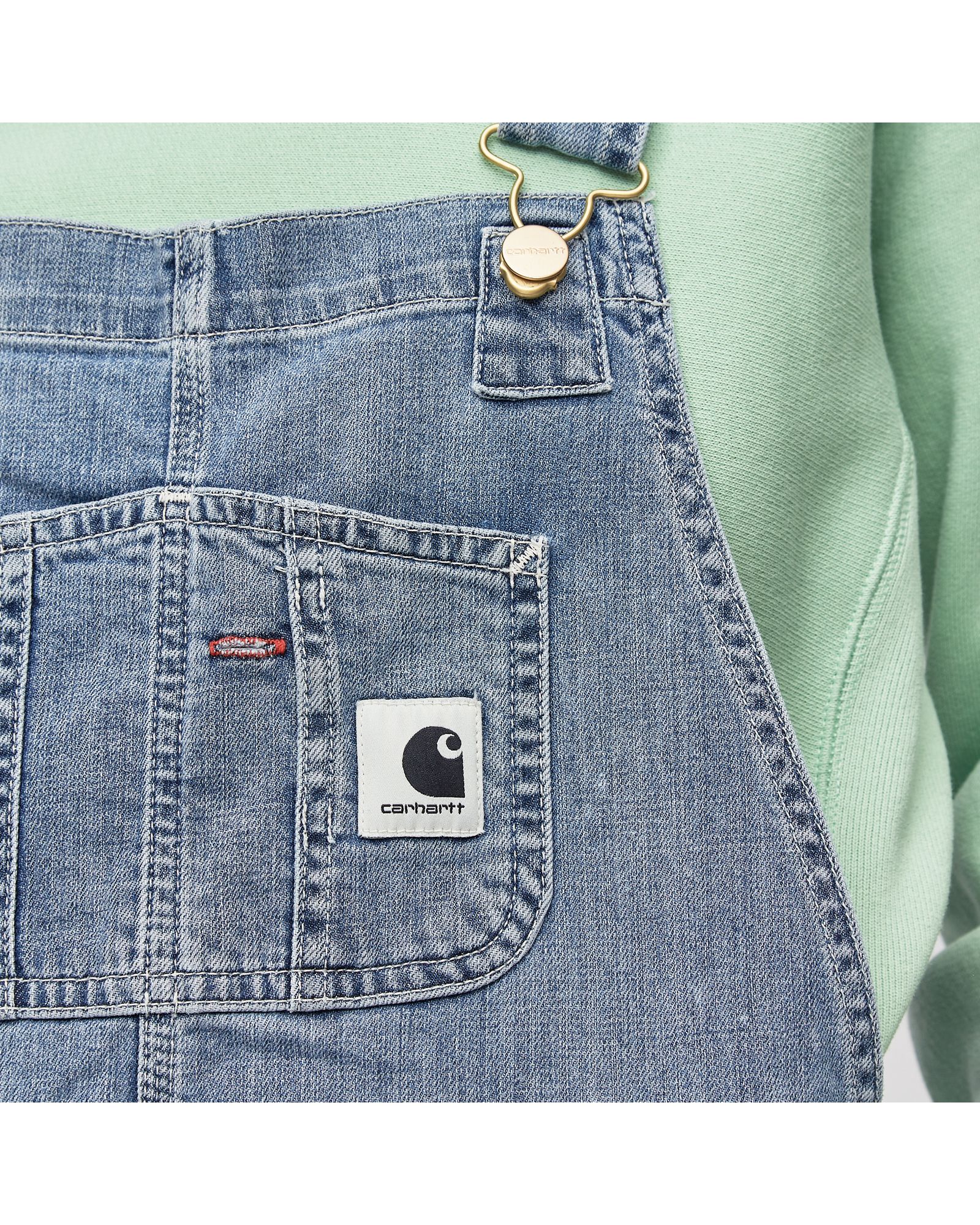 W' Bib Overall CO/Lycra Galena Blue Stretch Denim 10 oz