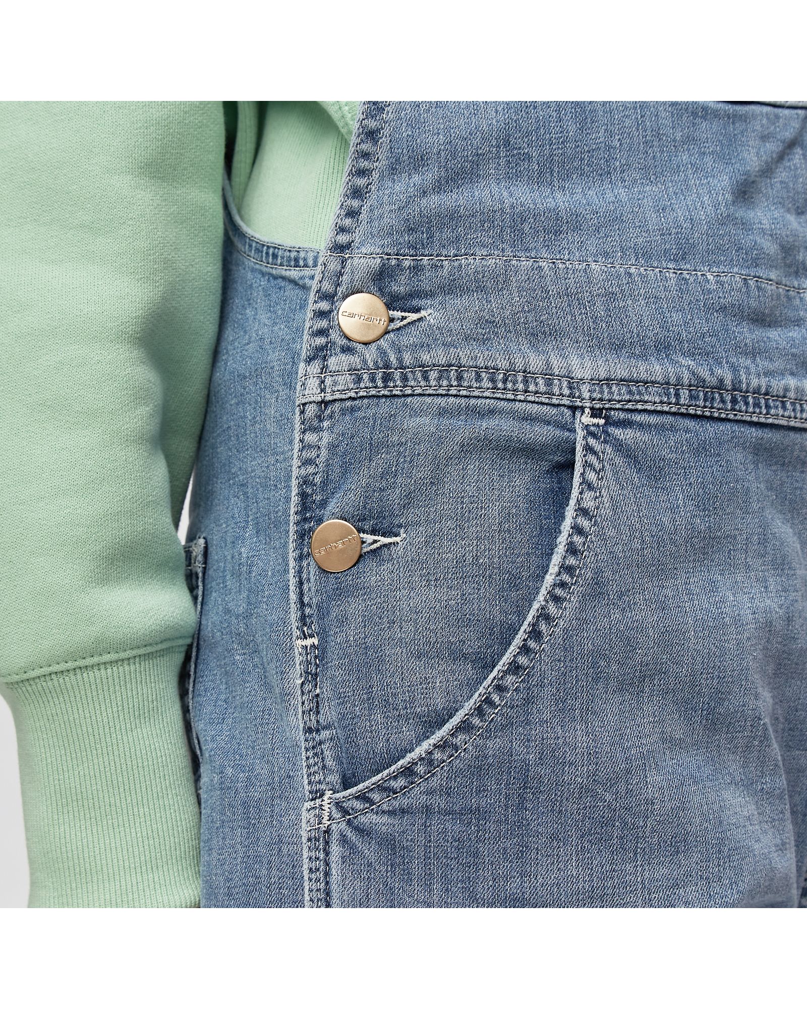 W' Bib Overall CO/Lycra Galena Blue Stretch Denim 10 oz