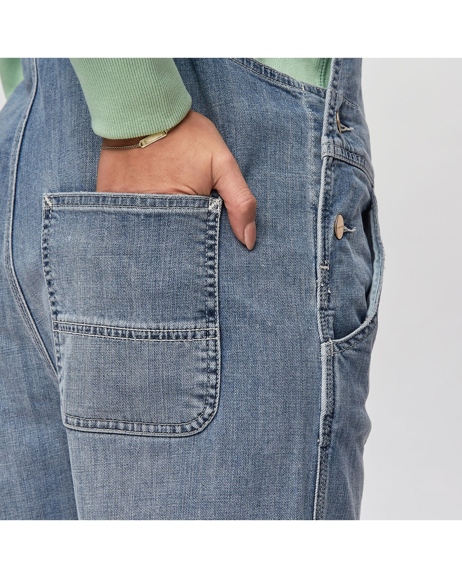 W' Bib Overall CO/Lycra Galena Blue Stretch Denim 10 oz