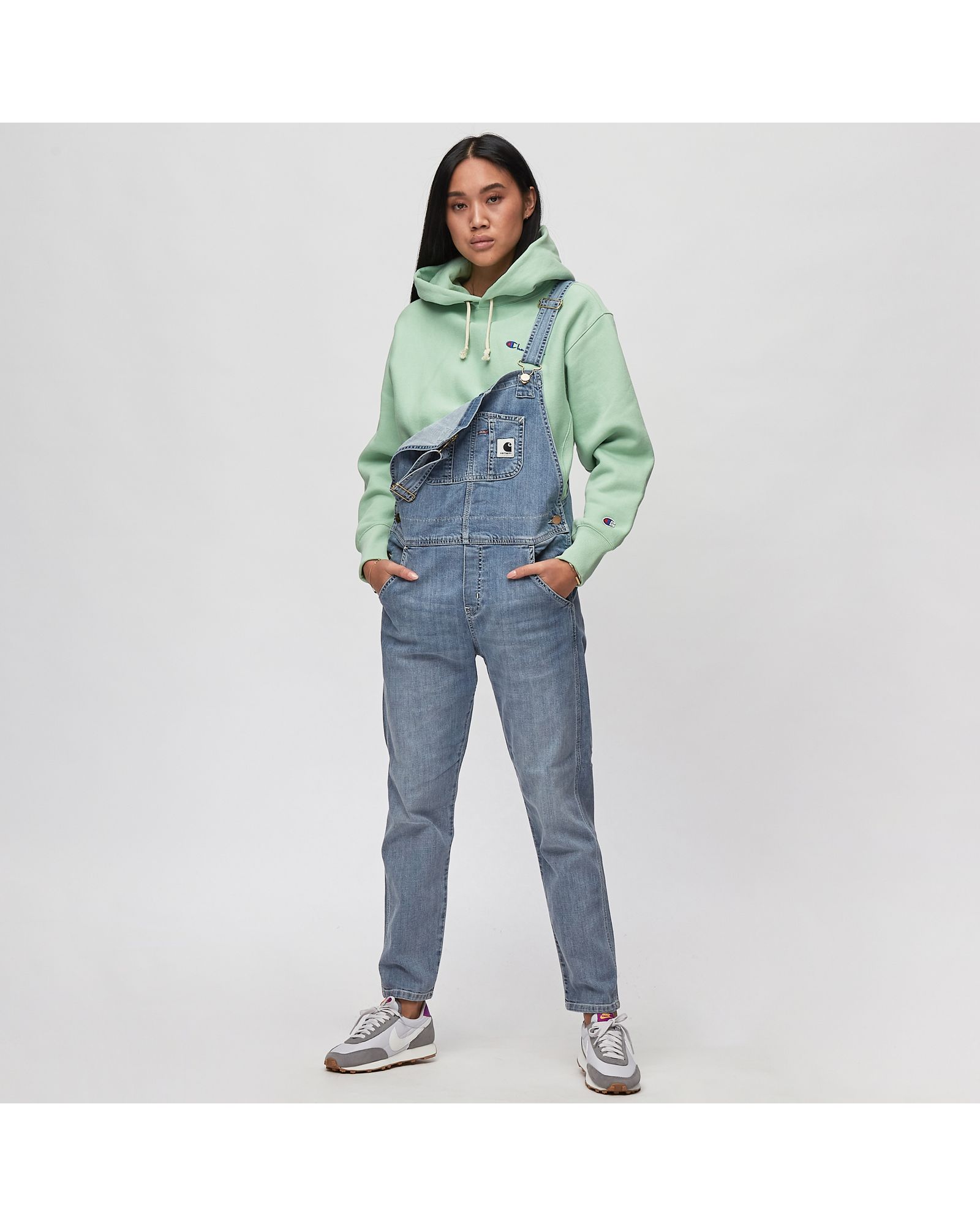 W' Bib Overall CO/Lycra Galena Blue Stretch Denim 10 oz
