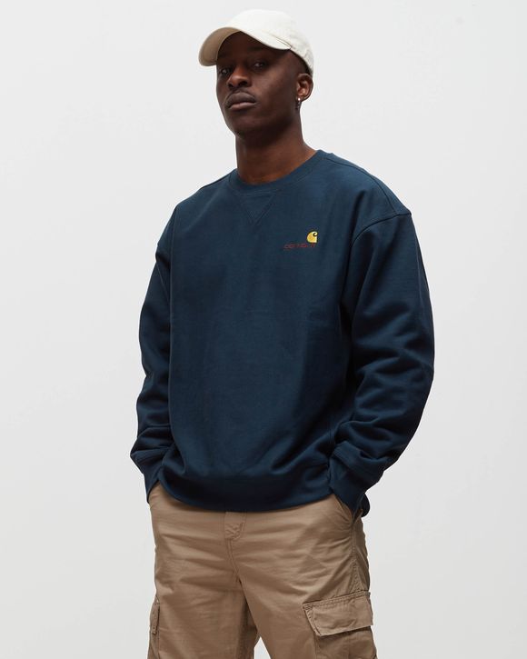 Carhartt WIP American Script Sweatshirt Blue | BSTN Store