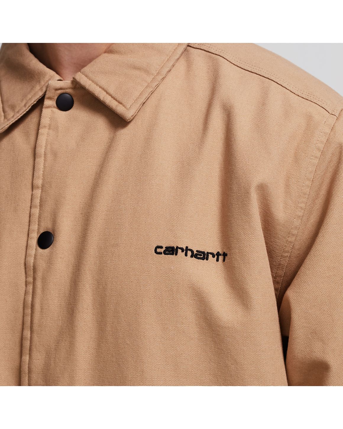 Carhartt WIP CANVAS COACH JACKET Brown | BSTN Store Carhartt WIP CANVAS COACH JACKET Brown | BSTN Store