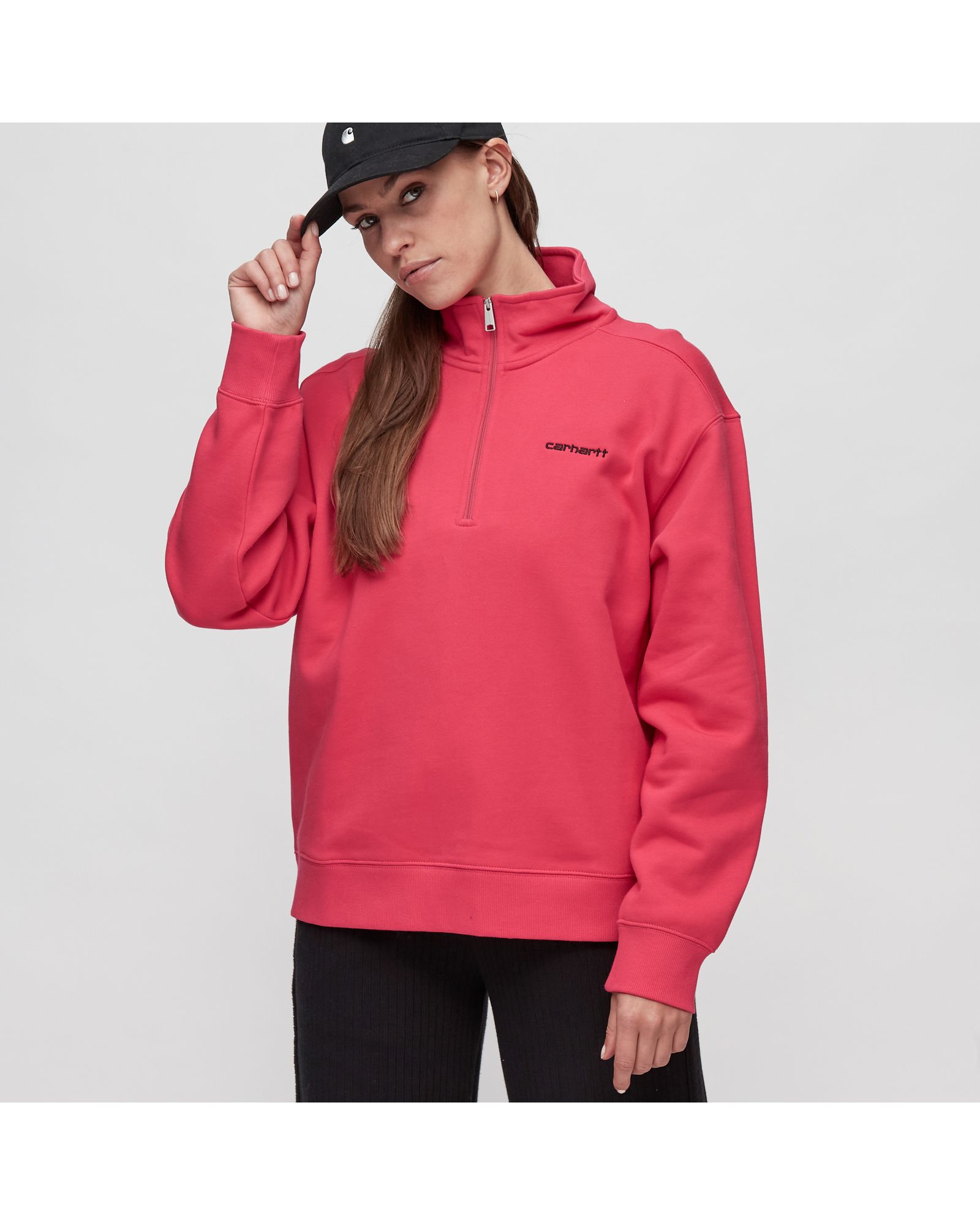 WMNS Script HALF-ZIP SWEATSHIRT