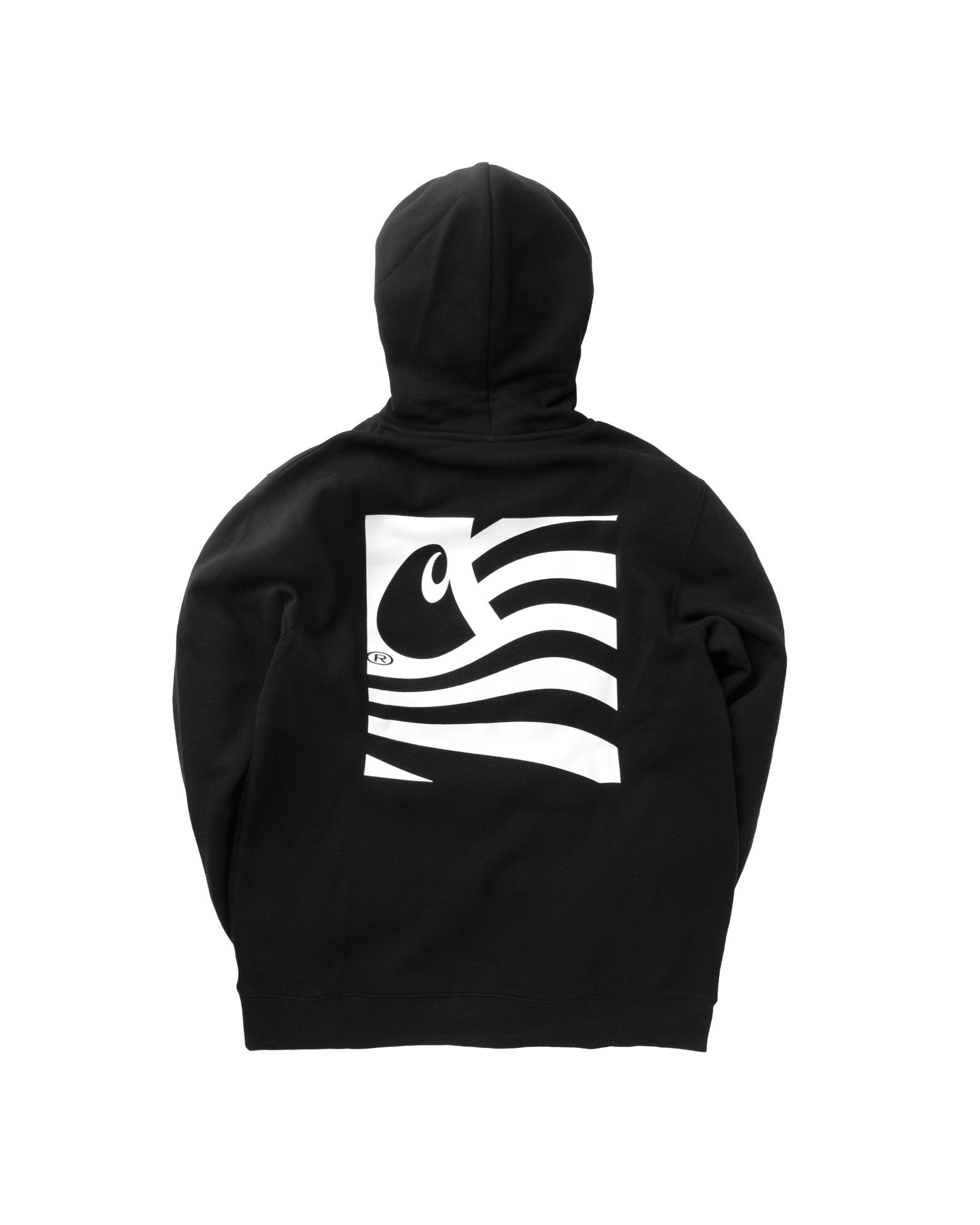 スケートボード CARHARTT WIP Black 3D State Print Hoodie スケートボード CARHARTT WIP Black 3D State Print Hoodie