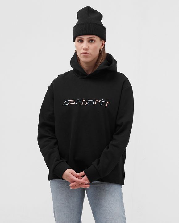 Carhartt WIP WMNS Shadow Script HOODIE Black - Black