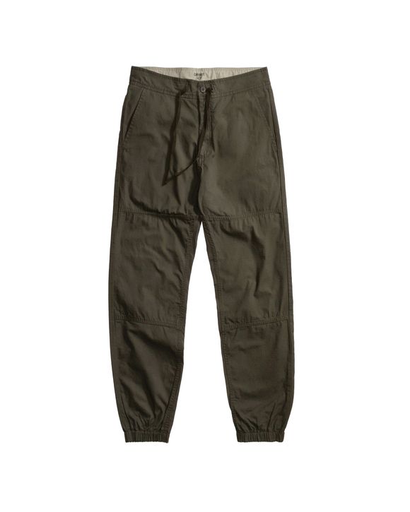 Carhartt WIP Marshall Jogger Cotton Columbia Ripstop 6.5 oz Green Cypress rinsed