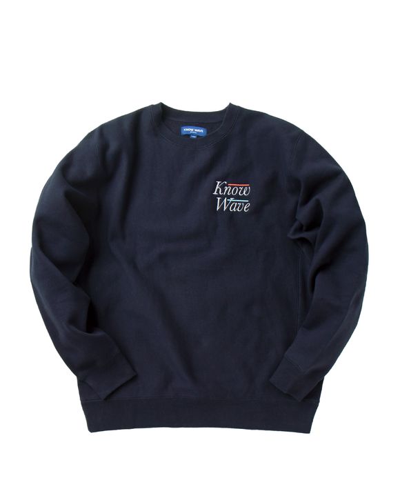 Know Wave SERIF EMBROIDERED CREWNECK Blue BSTN Store