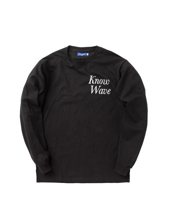 【KNOW WAVE】 KNOW WAVE 3D LOGO LONG SLEEVE / Black Know Wave RISING SUN Longsleeve Black | BSTN Store