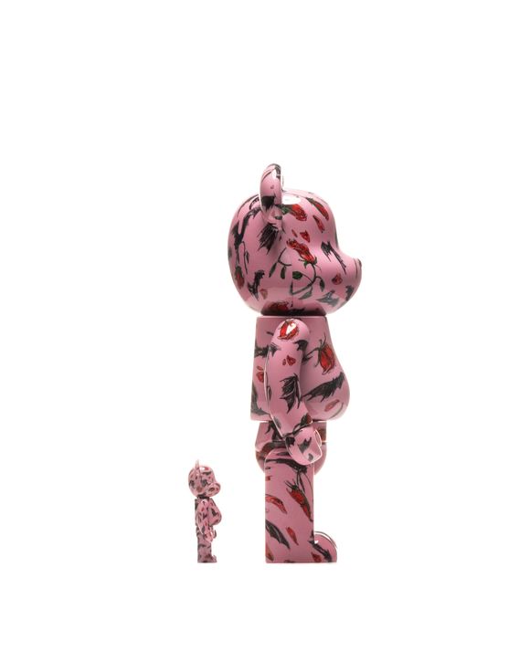 MEDICOM BE@RBRICK KIDILL X ERI WAKIYAMA BAT u0026 ROSE PINK 2-PACK 400% No - no  color