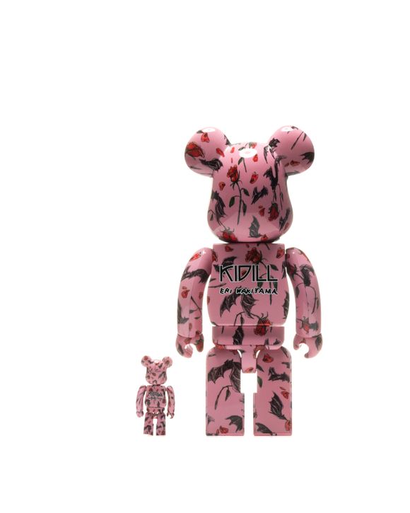 MEDICOM BE@RBRICK KIDILL X ERI WAKIYAMA BAT & ROSE PINK 2-PACK 400% No - no  color