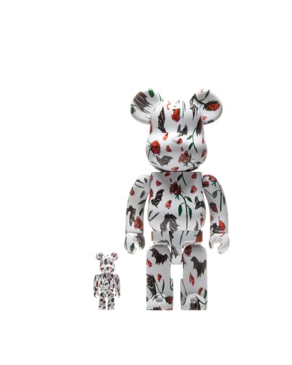 BE@RBRICK KIDILL X ERI WAKIYAMA BAT & ROSE WHITE 2-PACK 400%