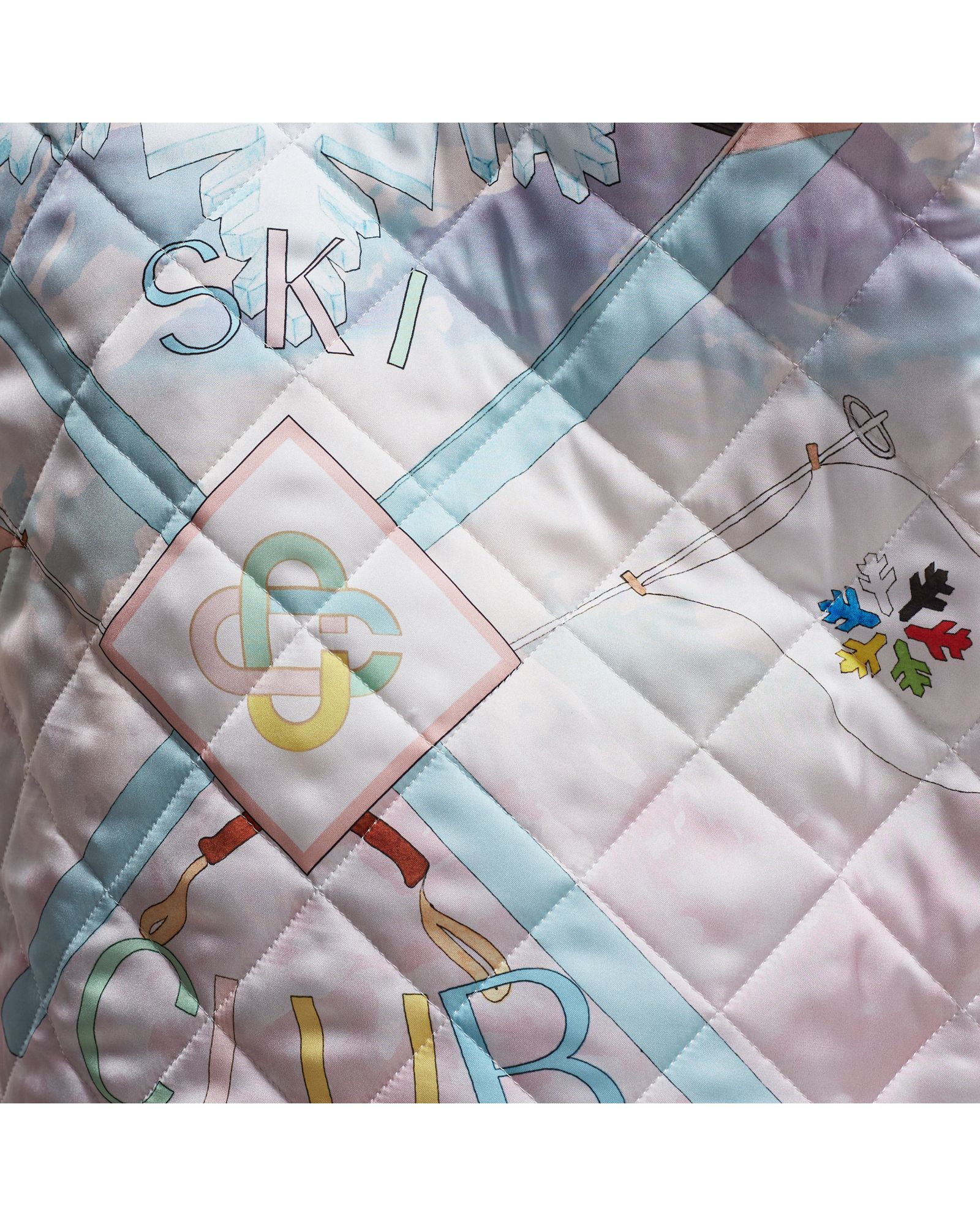 Ski Club Sunset Quilted Coat