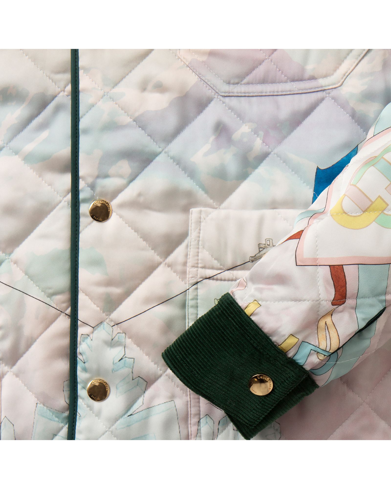 Ski Club Sunset Quilted Coat