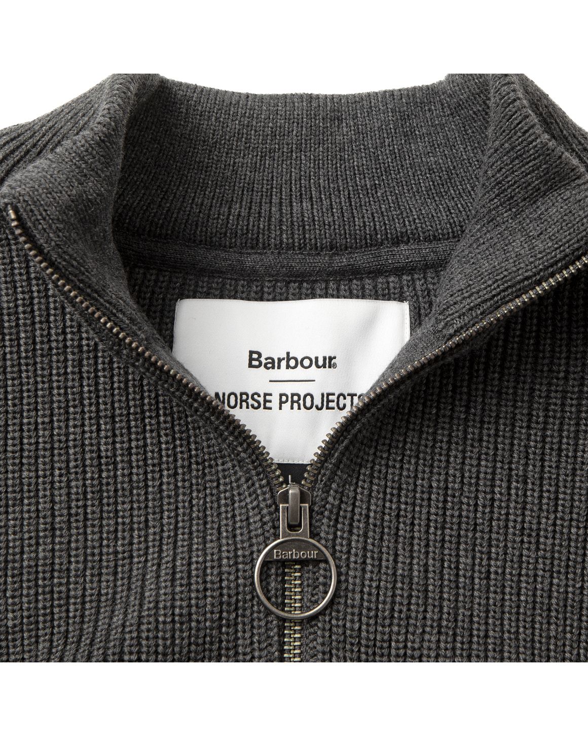 Barbour BARBOUR X NORSE PROJECTS HALF ZIP KNIT Grey | BSTN Store