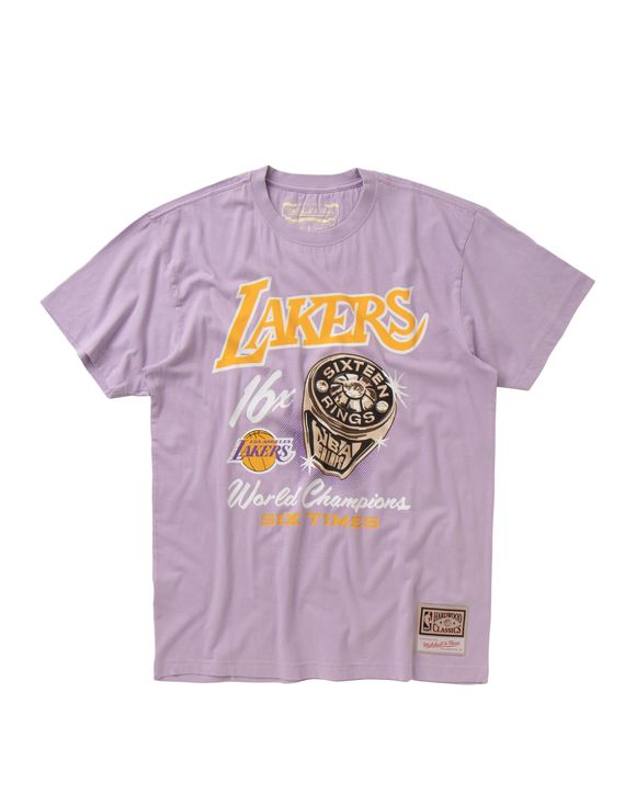 Mitchell & Ness NBA WARM UP PASTEL LA LAKERS SWEATSHIRT Purple