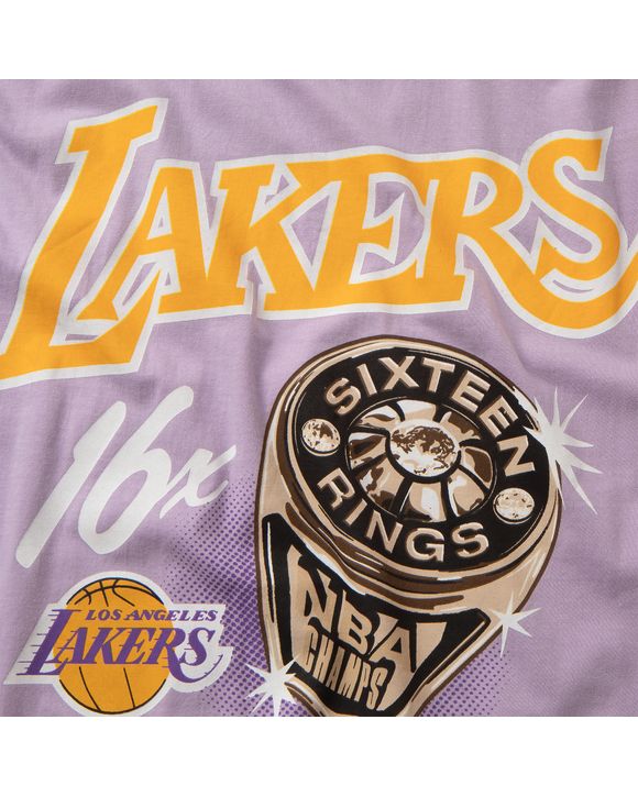 Mitchell & Ness NBA WARM UP PASTEL LA LAKERS SWEATSHIRT Purple