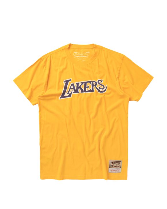 Mitchell & Ness LA LAKERS WORN LOGO/WORDMARK TEE Multi | BSTN Store