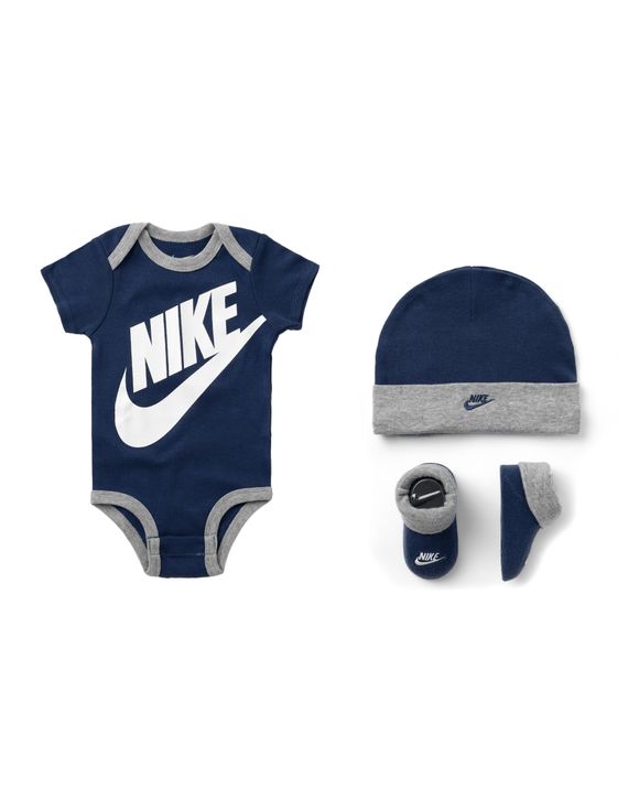 Nike FUTURA LOGO HAT/BODYSUIT/BOOTIE 3 PIECE Blue | BSTN Store