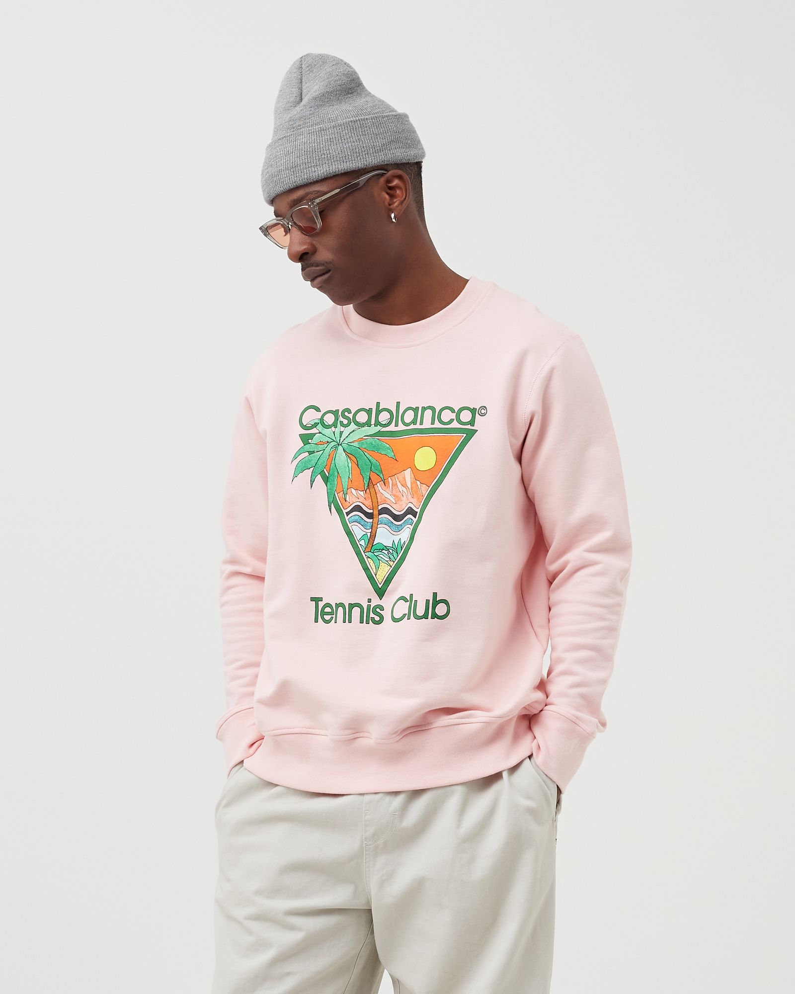 TENNIS CLUB ICON SCREEN PRINTED SWEATSHIRT